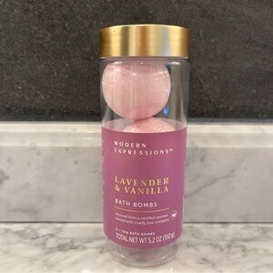Modern Expressions Lavender & Vanilla Bath Bombs Set of 3 Sealed Brand New